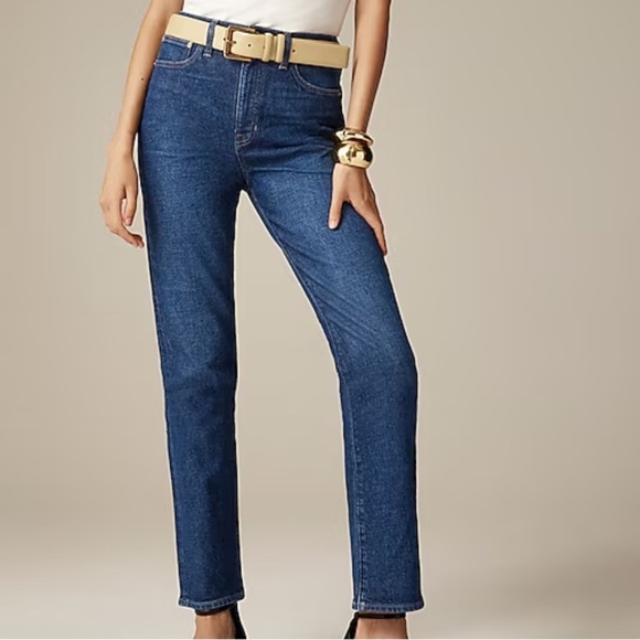 J. Crew Denim - J crew demi dark wash High-rise straight jean in 1996 semi-stretch